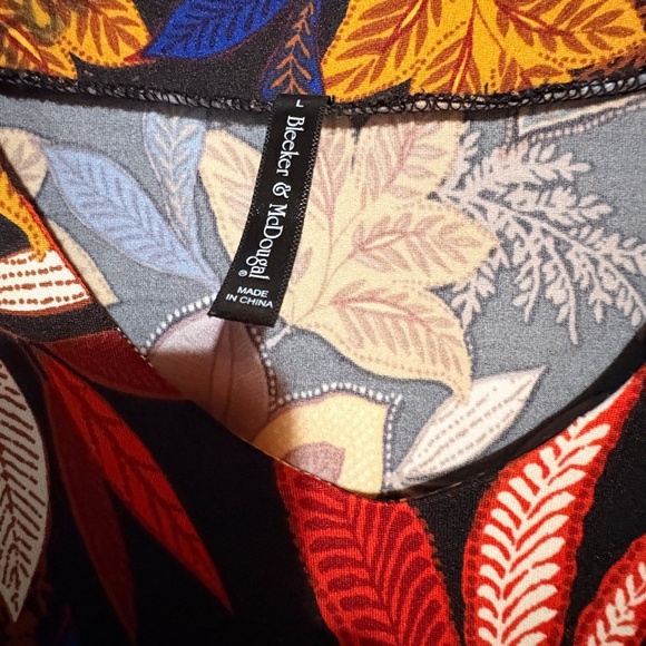 Bleeker & McDougal Women's Long Bell Sleeve Pullover Multicolor Top Large M - Picture 3 of 9